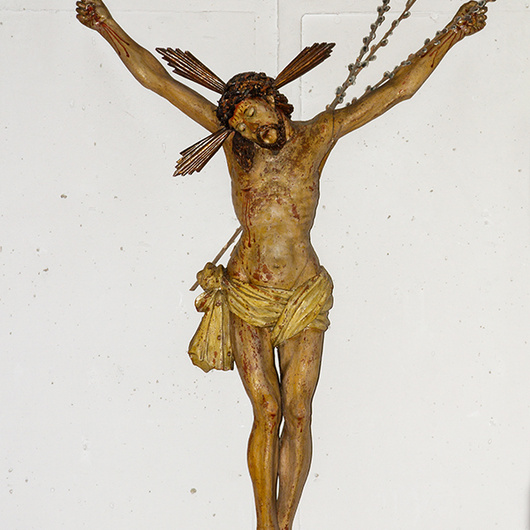 Der Gekreuzigte in der Kapelle St. Rochus, Dittelbrunn