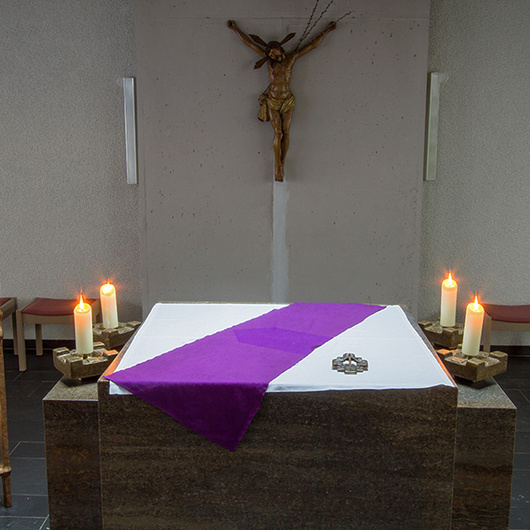 Altarraum der Kapelle St. Rochus, Dittelbrunn